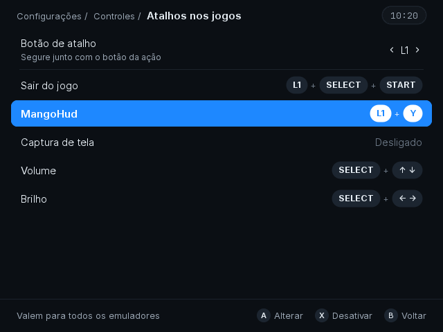 In-game shortcuts