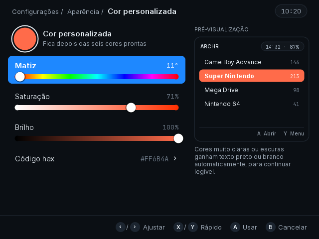 Custom color