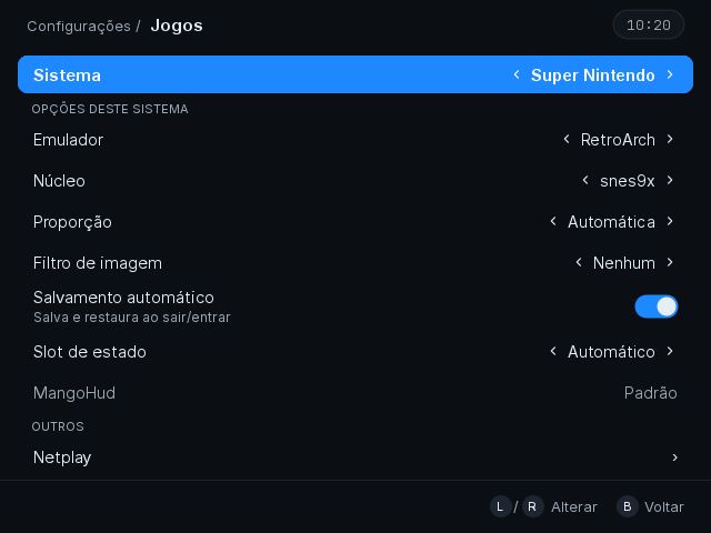 Settings › Games