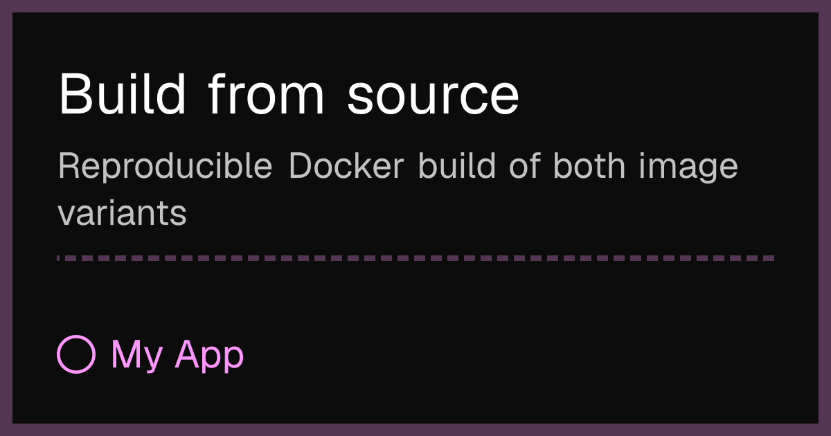 Building A Source Build from source, Arch R