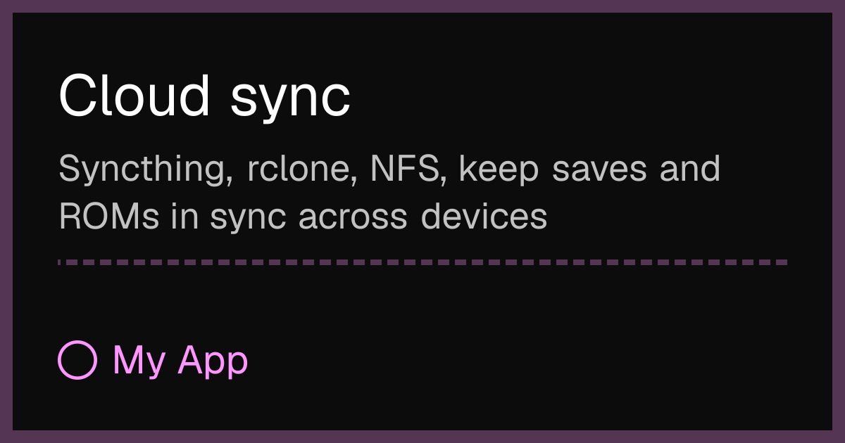 Sync R3 Cloud sync, Arch R
