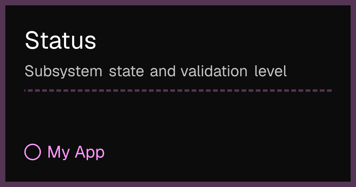 Status Rp App Status, Arch R